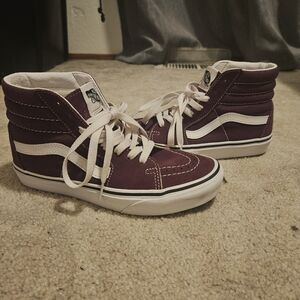 Vans Burgundy High-Top Sneakers